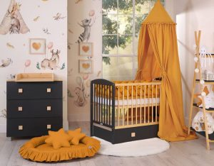 chambre bébé couleur or-miel